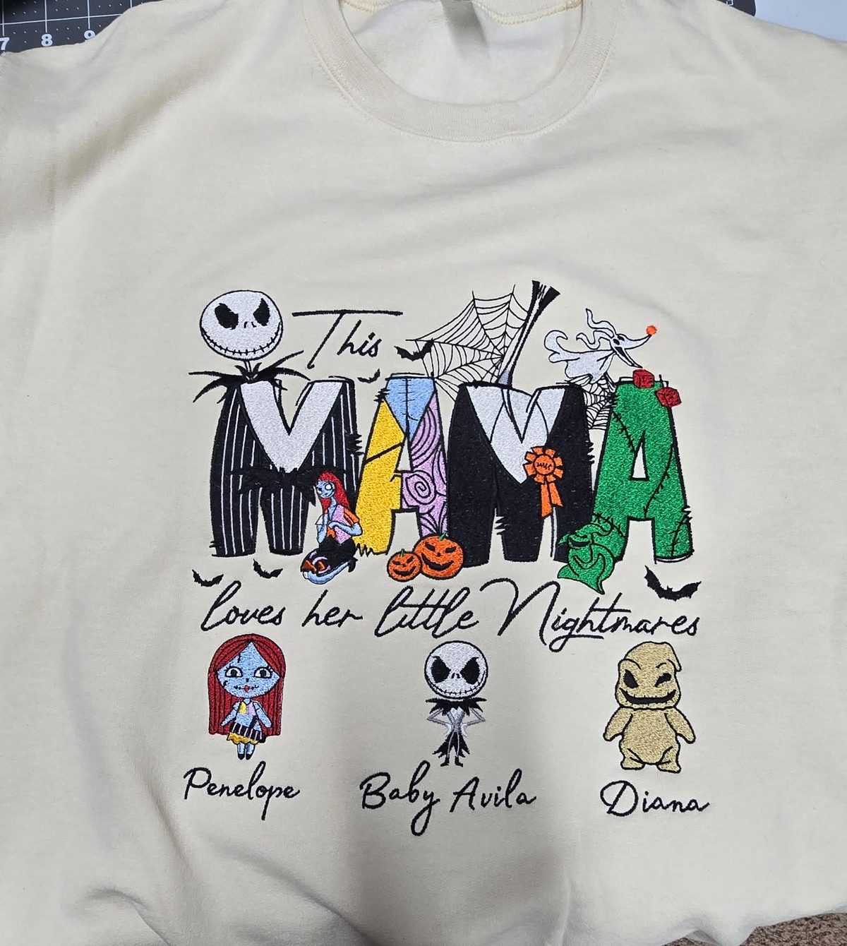 This Mama Loves Her Little Nightmares custom embroidery