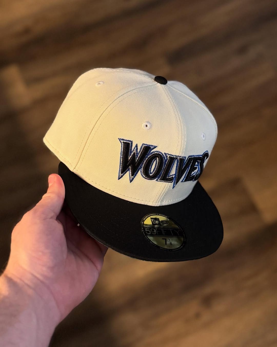 Wolves two tone embroidered snapback