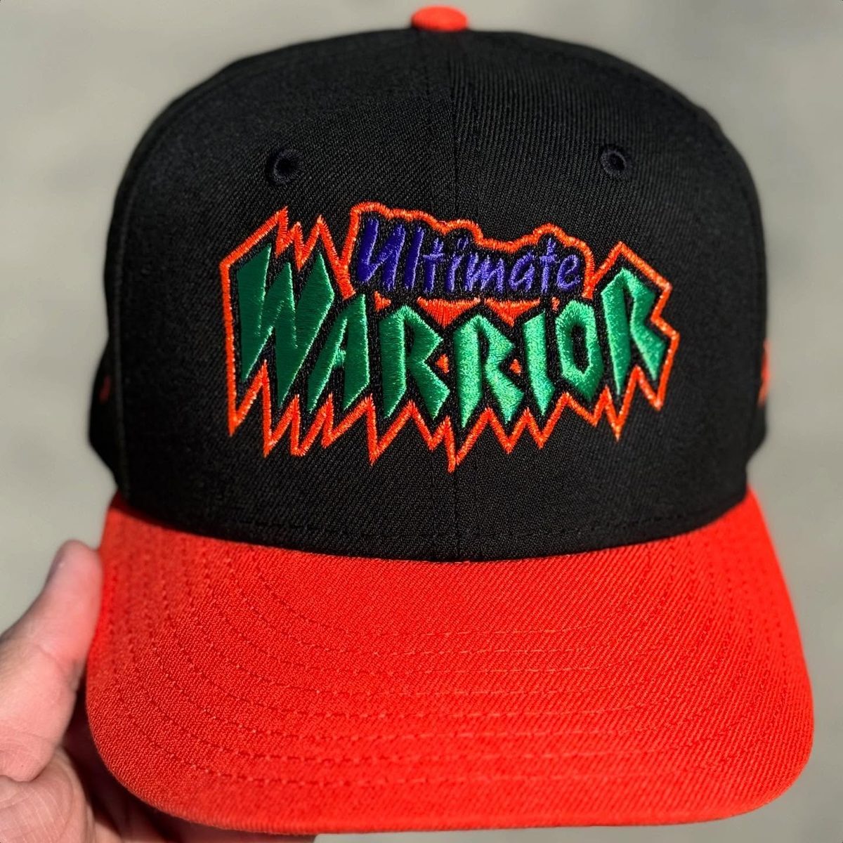 Ultimate Warrior embroidered snapback