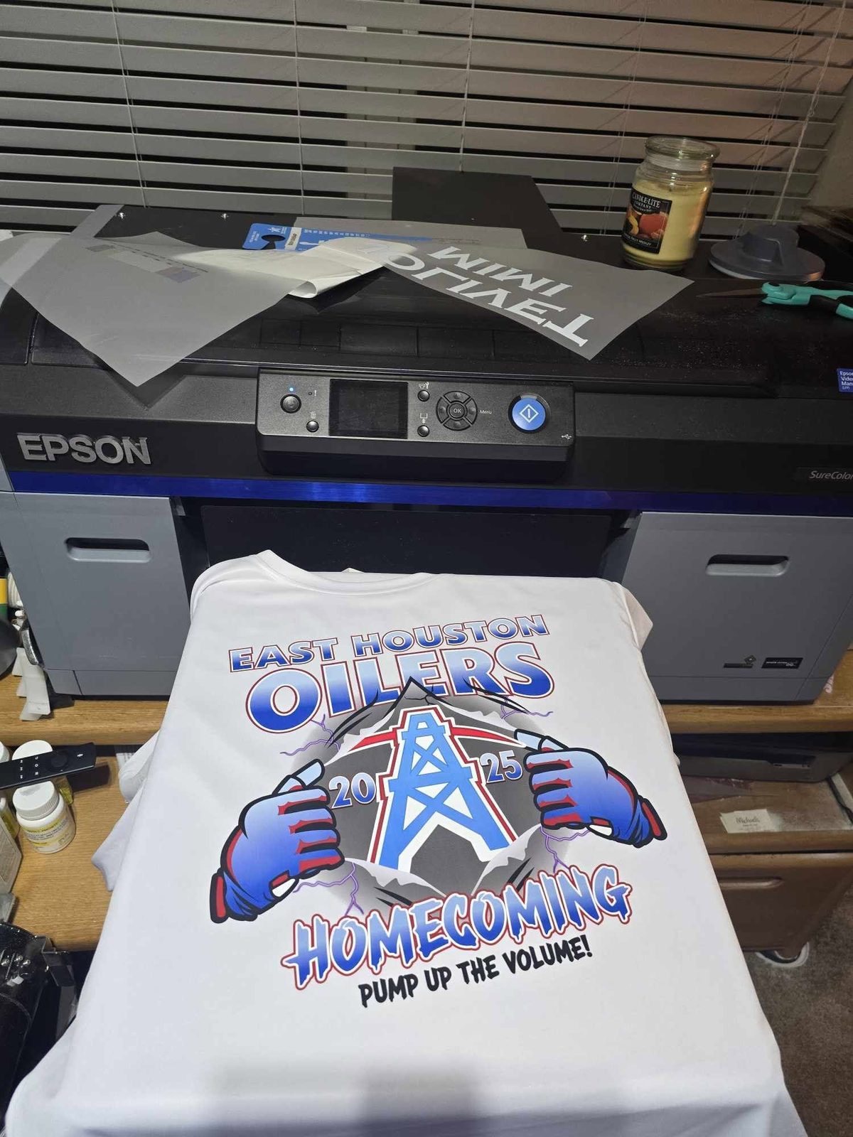 Freshly printed team t-shirt