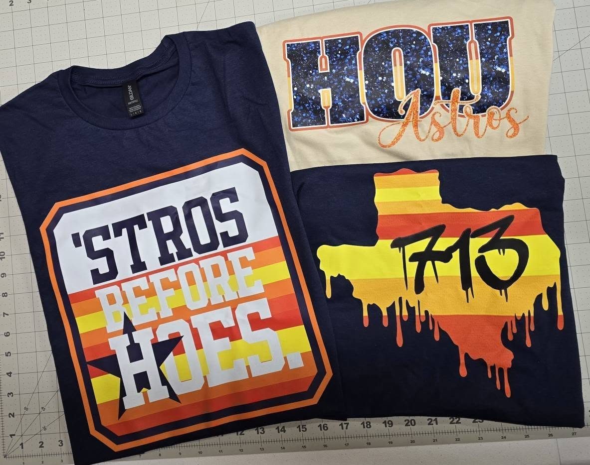 Houston Astros fan tees vector print